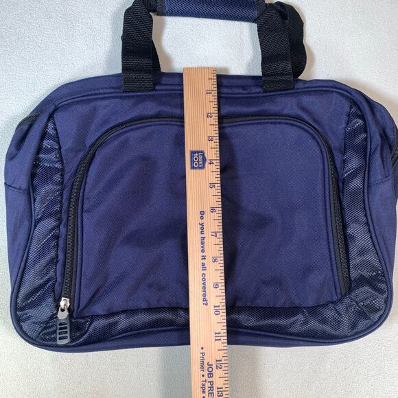 JEEP BRAND CARRY ON LAPTOP COMPUTER BAG  BLUE ZIPPER CLOSURE - Picture 4 of 8